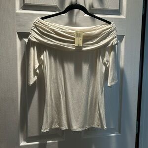 Max Studio new with tags off the shoulder top